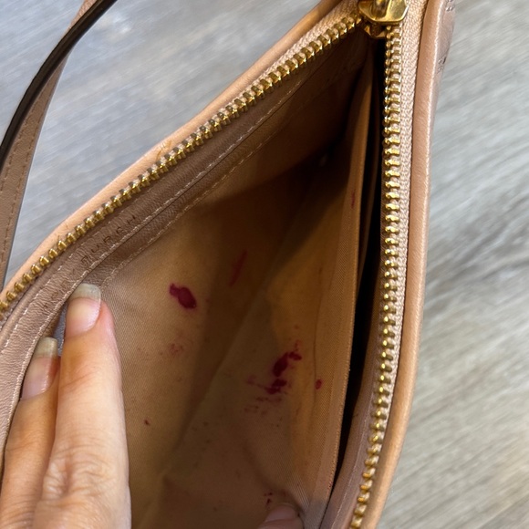 Tory Burch Quilted Leather Crossbody Bag in Tan - Picture 7 of 8